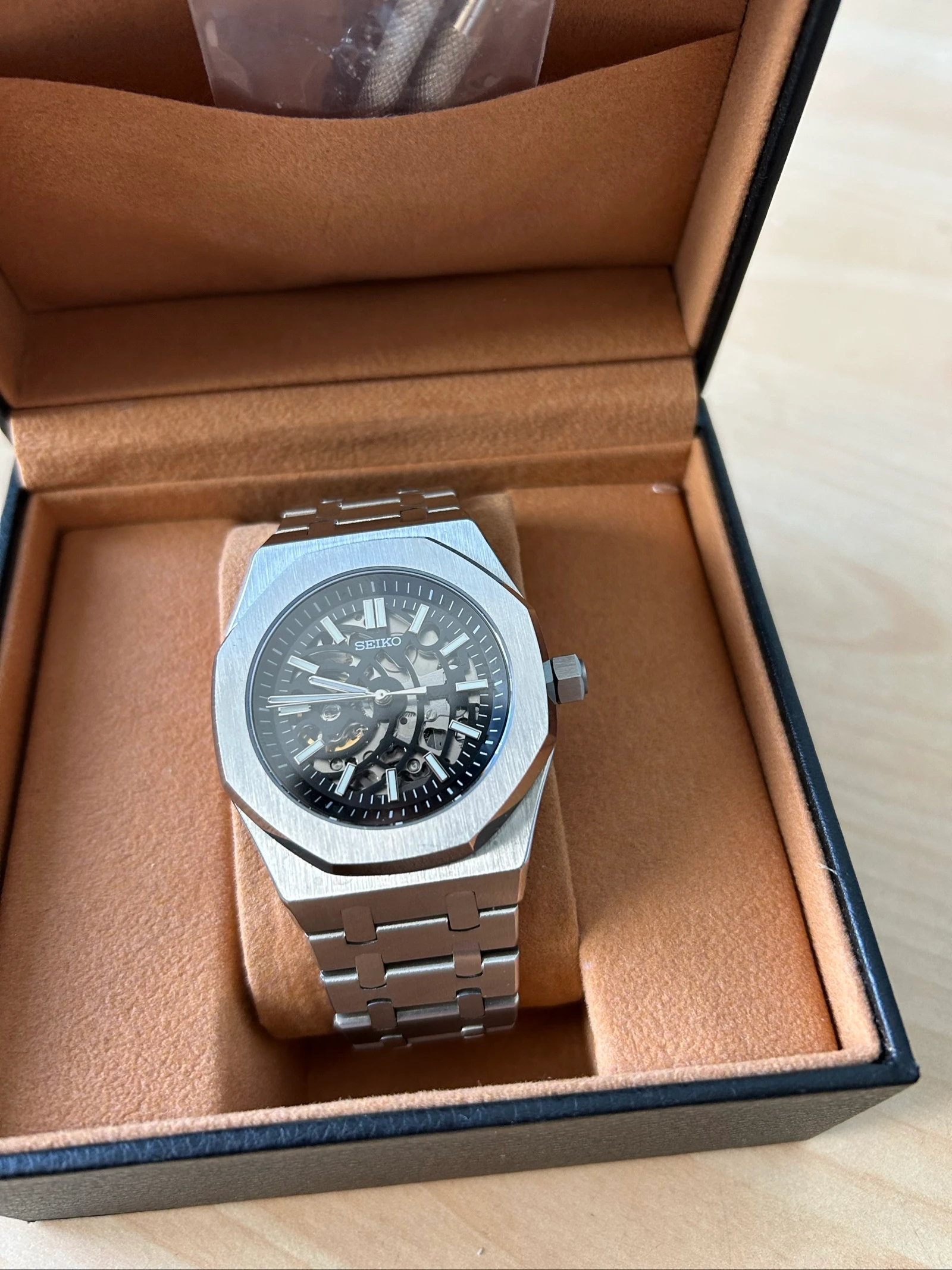 Montre seiko mod skeleton